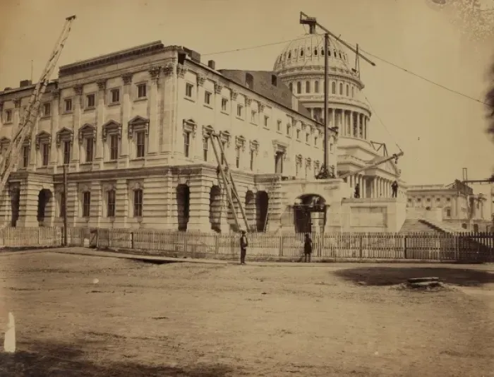 Framed Print : Capitol, Washington, DC, south-east view, July, 1863 Framed Print : Capitol, Washington, DC, south-east view, July, 1863