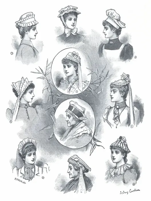 Framed Print : Caps and Bonnets Framed Print : Caps and Bonnets