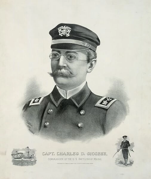 Capt. Charles D. Sigsbee, Commander of the U. S. battleship M