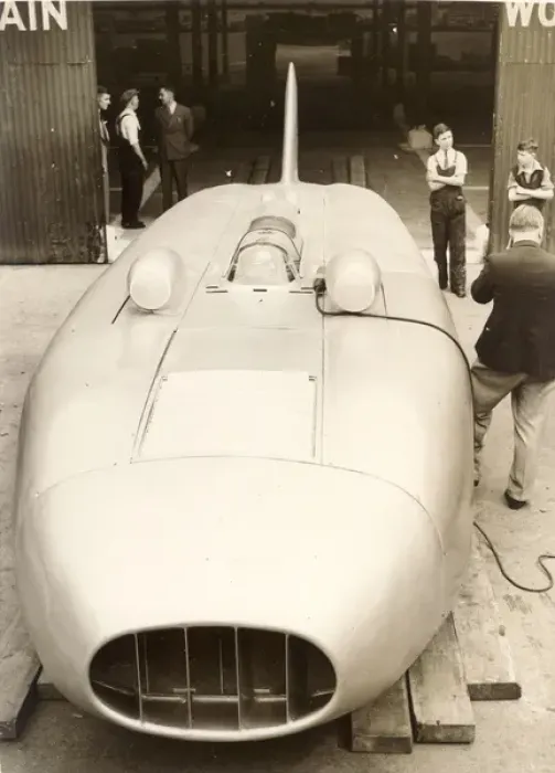 Framed Print : Capt George Eystons Thunderbolt world landspeed record car Framed Print : Capt George Eystons Thunderbolt world landspeed record car