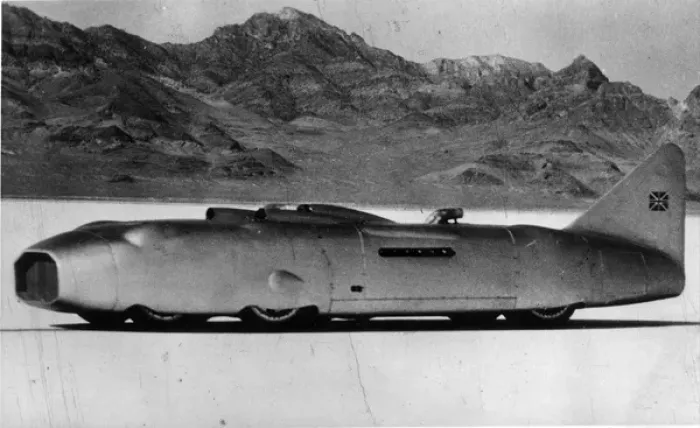 Framed Print : Capt George Eystons Thunderbolt world landspeed record car Framed Print : Capt George Eystons Thunderbolt world landspeed record car