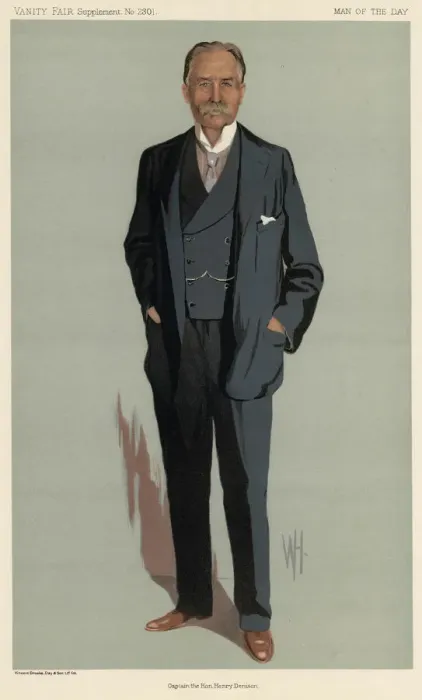 Framed Print : Capt. the Hon. Henry Denison, Vanity Fair, WH Framed Print : Capt. the Hon. Henry Denison, Vanity Fair, WH