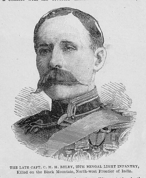 Captain C H H Beley, 25th Bengal Light Infantry 1887 Date: 1887