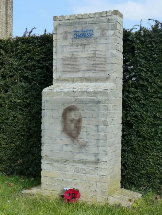Framed Print : Captain Chavasse VC Memorial, Brandhoek Church grounds Framed Print : Captain Chavasse VC Memorial, Brandhoek Church grounds