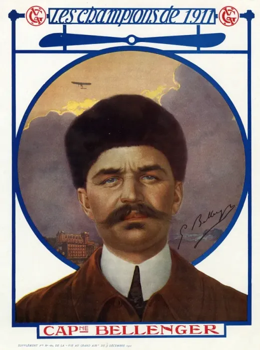 Framed Print : Captain Georges Bellenger, early aviator Framed Print : Captain Georges Bellenger, early aviator
