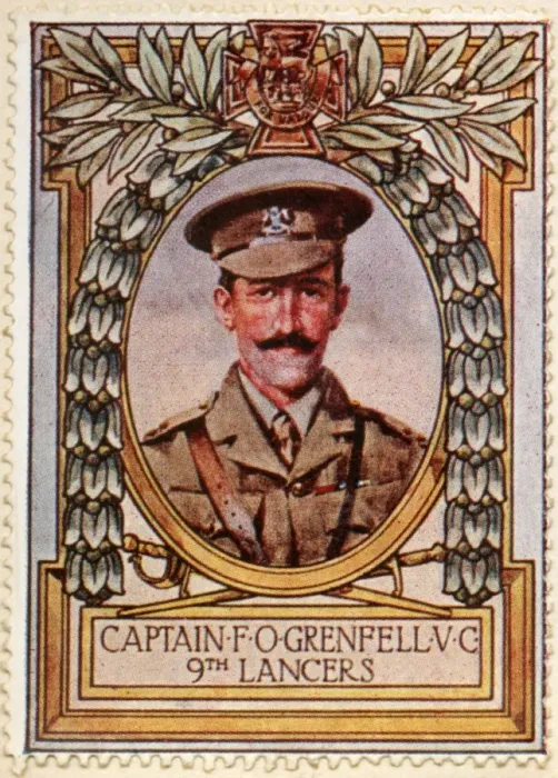 Framed Print : Captain Grenfell VC recipient 4 / Stamp Framed Print : Captain Grenfell VC recipient 4 / Stamp