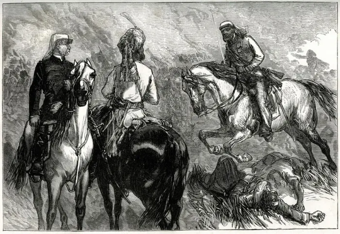 Framed Print : Captain Hope Johnstone bringing news of the capture of Lucknow Framed Print : Captain Hope Johnstone bringing news of the capture of Lucknow