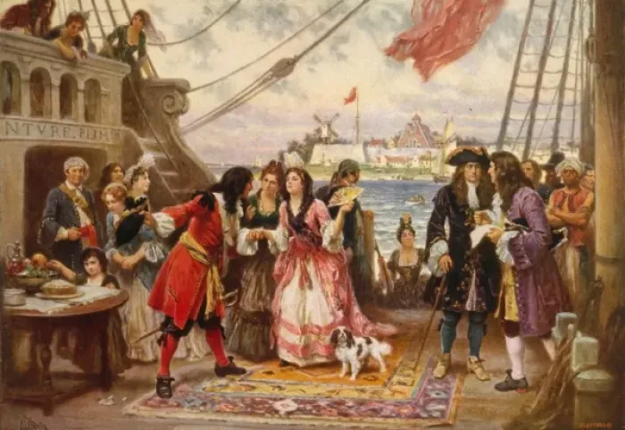Framed Print : Captain Kidd in New York Harbor Framed Print : Captain Kidd in New York Harbor