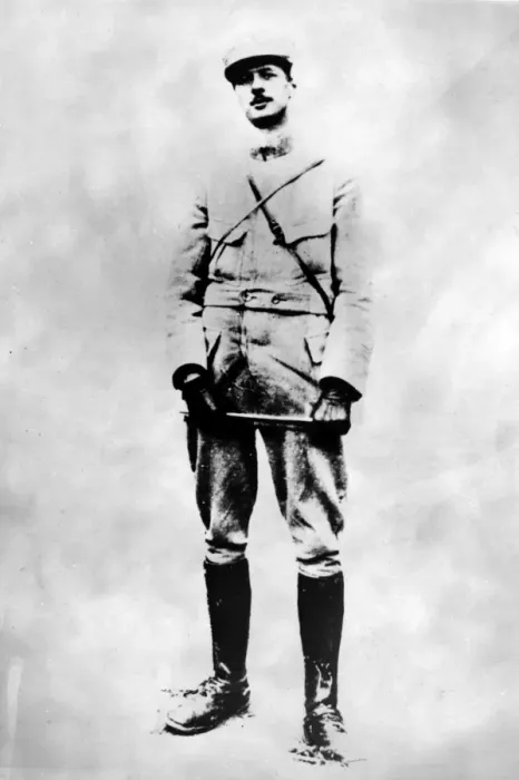 Framed Print : Captain (later General) Charles de Gaulle Framed Print : Captain (later General) Charles de Gaulle