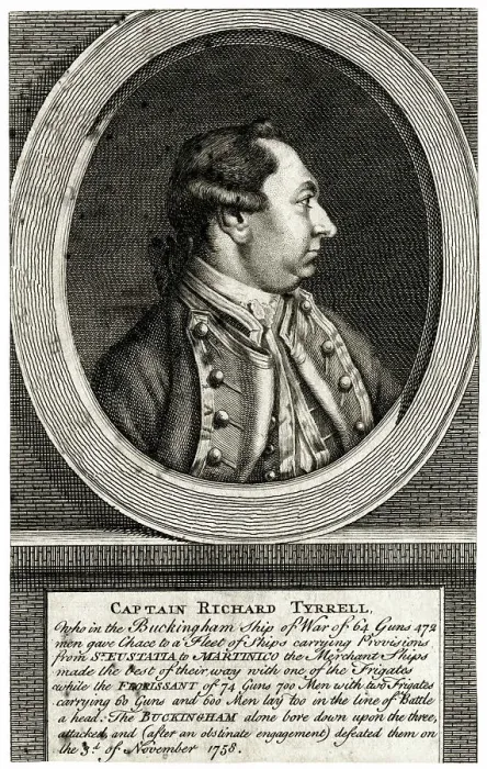 Framed Print : Captain Richard Tyrrell, Irish Officer in the Royal Navy Framed Print : Captain Richard Tyrrell, Irish Officer in the Royal Navy