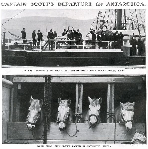 Captain Scotts Departure for Antarctica