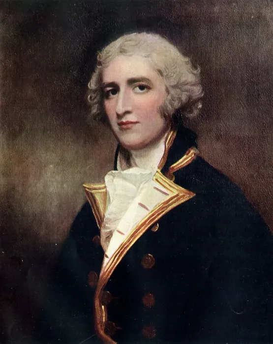 Framed Print : Captain William Bentinck, RN, by George Romney