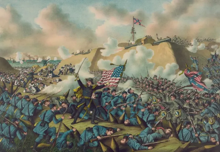 Framed Print : Capture of Fort Fisher Framed Print : Capture of Fort Fisher