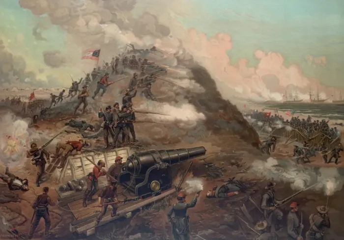 Framed Print : Capture of Fort Fisher Framed Print : Capture of Fort Fisher
