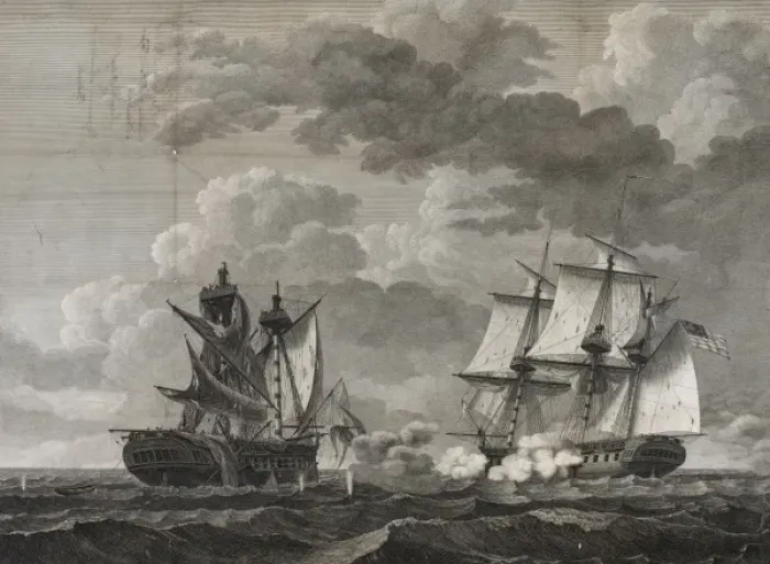 Framed Print : Capture of H. B. M. Frigate Macedonian, Capt. J. S. Carden by t Framed Print : Capture of H. B. M. Frigate Macedonian, Capt. J. S. Carden by t