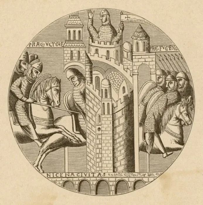 Framed Print : Capture of Nicaea 1097