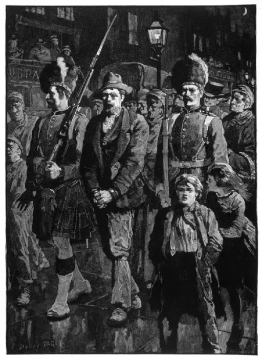 Framed Print : A Captured Deserter Framed Print : A Captured Deserter