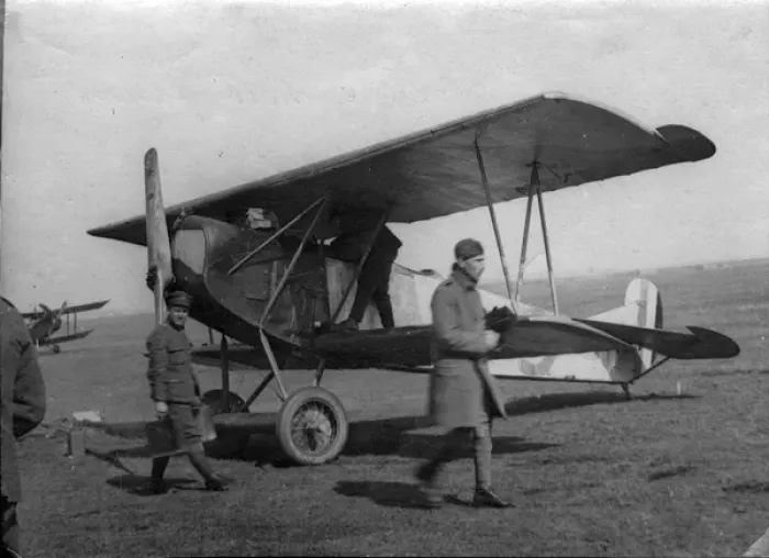 Framed Print : Captured Fokker DVII in British markings Framed Print : Captured Fokker DVII in British markings