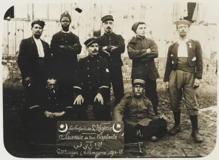 Framed Print : Captured French Algerian soldiers Framed Print : Captured French Algerian soldiers