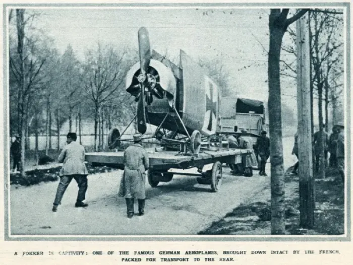 Framed Print : A captured German Fokker plane Framed Print : A captured German Fokker plane
