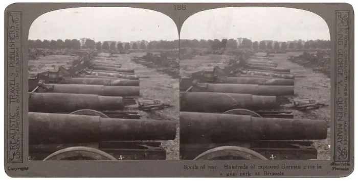 Framed Print : Captured German guns in a park, Brussels, after WW1 Framed Print : Captured German guns in a park, Brussels, after WW1