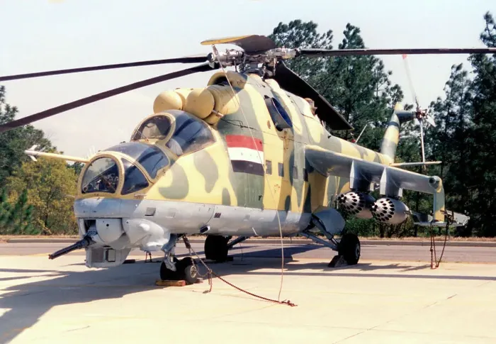 Framed Print : Captured Iraqi Mil Mi-24 Framed Print : Captured Iraqi Mil Mi-24