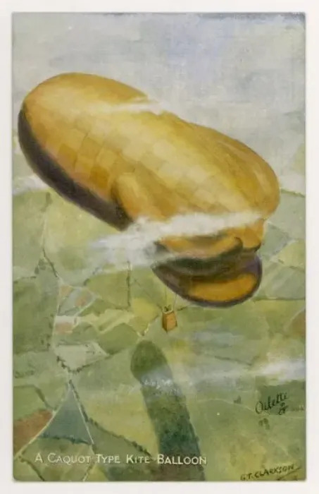Framed Print : Caquot Military Balloon Framed Print : Caquot Military Balloon
