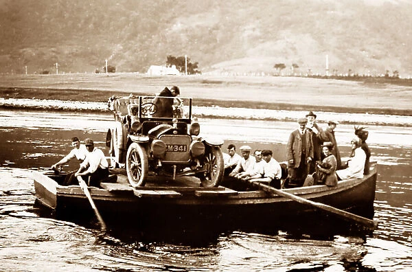 Car ferry rowing boat