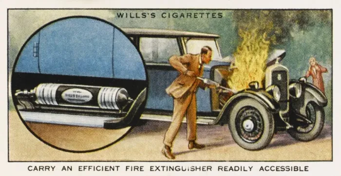Framed Print : Car Fire Extinguisher Framed Print : Car Fire Extinguisher