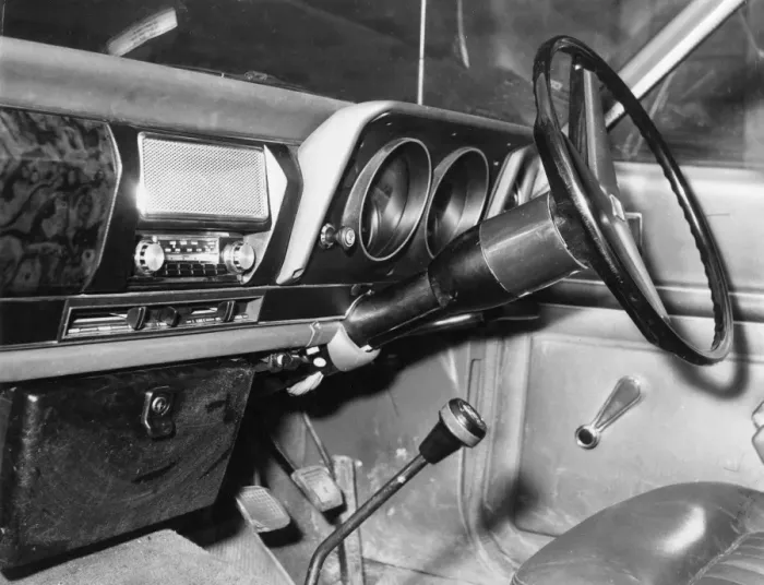 Framed Print : Car Interior