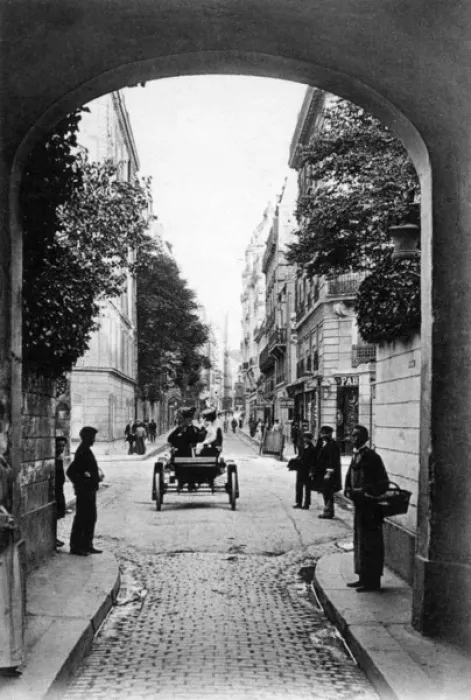 Framed Print : Car in Paris Street Framed Print : Car in Paris Street