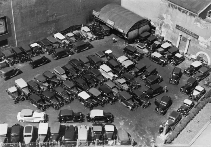 Framed Print : Car Park 1930S Framed Print : Car Park 1930S