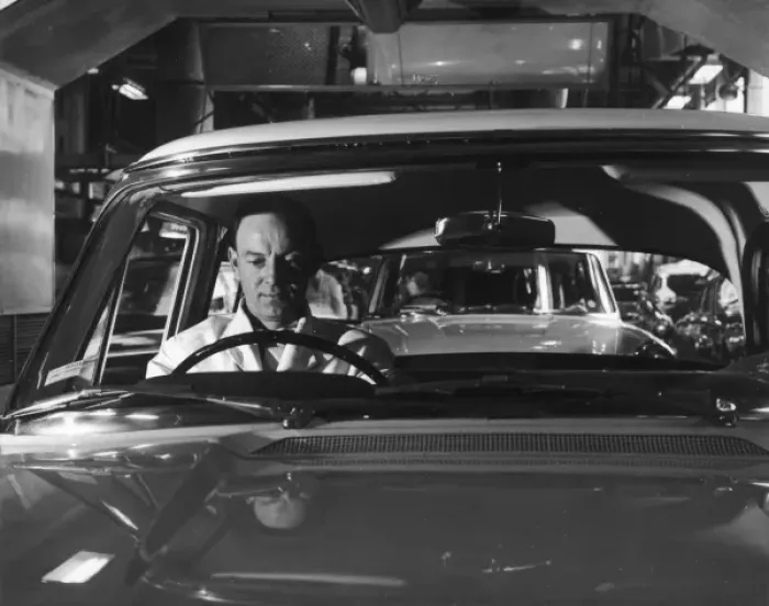 Framed Print : Car Production Line Worker Framed Print : Car Production Line Worker