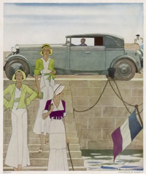 Framed Print : By Car to Sea / Femina / Fra Framed Print : By Car to Sea / Femina / Fra