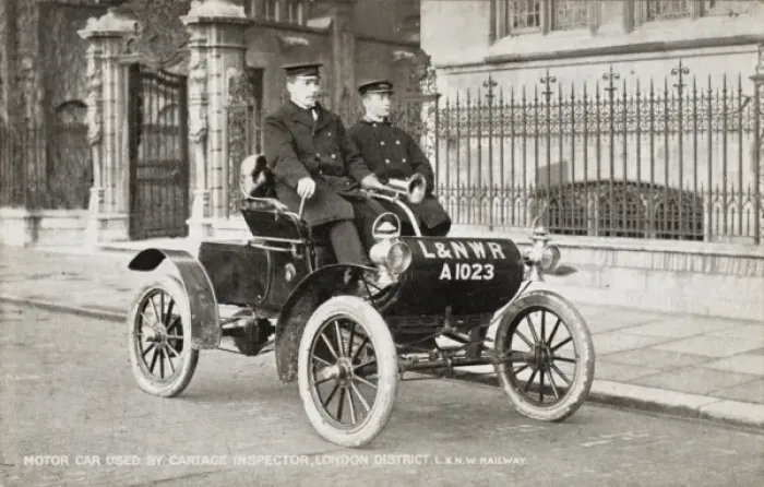 Framed Print : Car used by Cartage Inspector, London