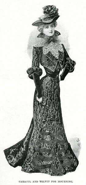 Caracul and velvet for mourning 1901