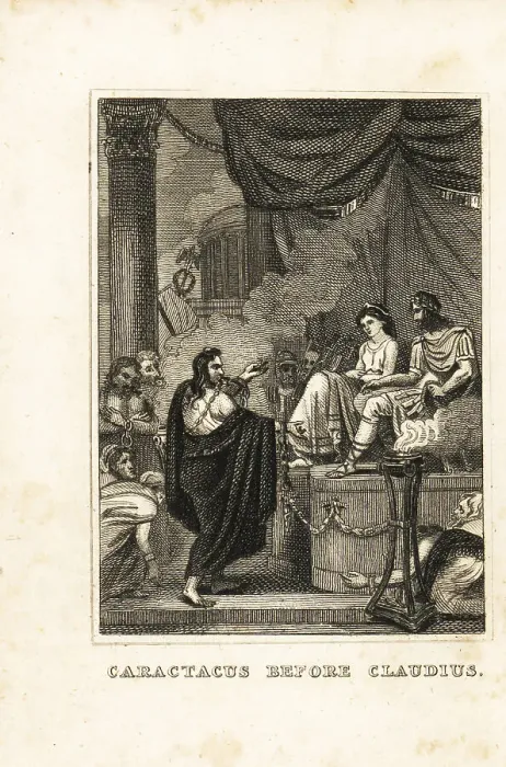 Framed Print : Caratacus speaking before Emperor Claudius Framed Print : Caratacus speaking before Emperor Claudius