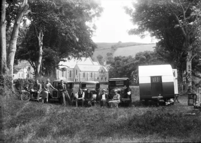 Framed Print : Caravan at Cushendall Framed Print : Caravan at Cushendall
