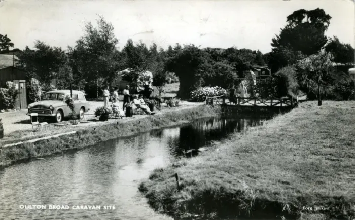 Framed Print : Caravan Site, Oulton Broad, Suffolk Framed Print : Caravan Site, Oulton Broad, Suffolk