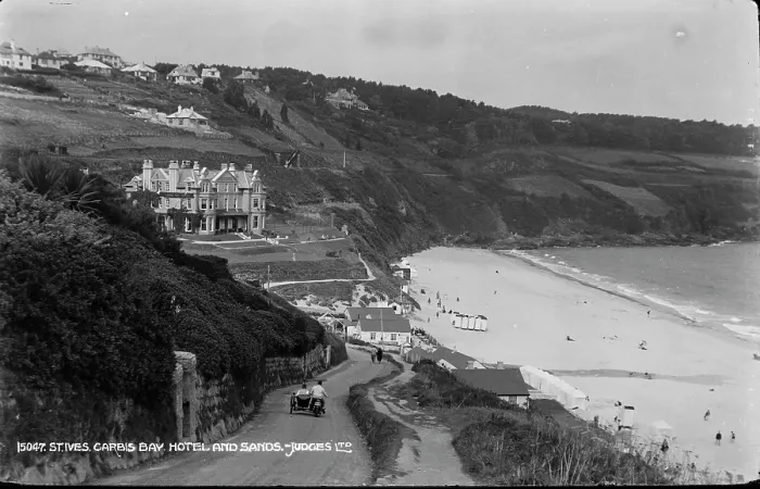 Framed Print : Carbis Bay Hotel and Sands Framed Print : Carbis Bay Hotel and Sands