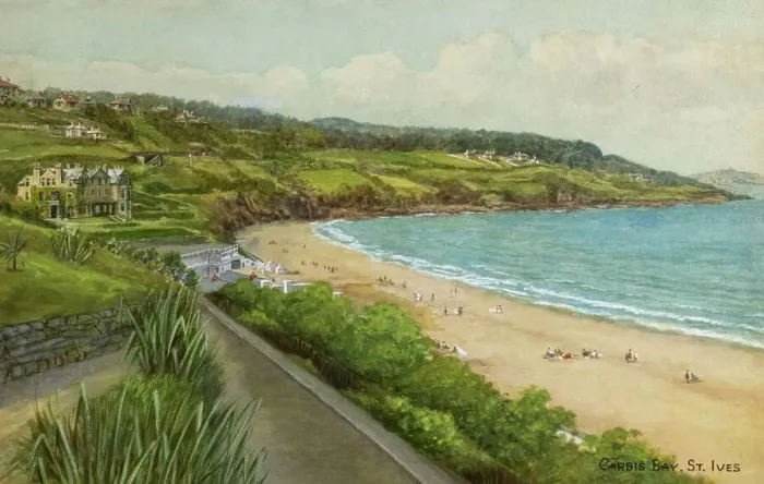 Framed Print : Carbis Bay, near St Ives, Cornwall Framed Print : Carbis Bay, near St Ives, Cornwall