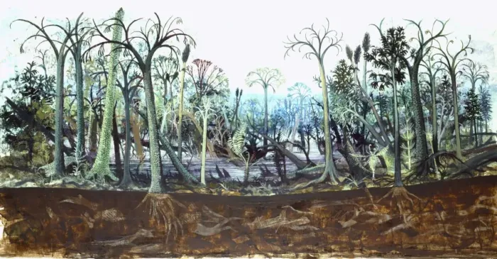 Framed Print : Carboniferous coal forest Framed Print : Carboniferous coal forest