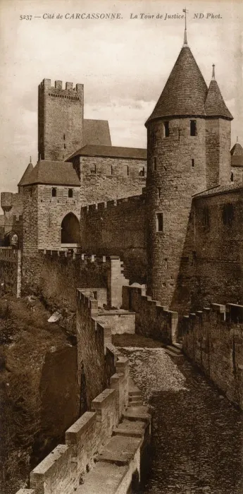 Framed Print : CARCASSONNE / JUSTICE 1910 Framed Print : CARCASSONNE / JUSTICE 1910