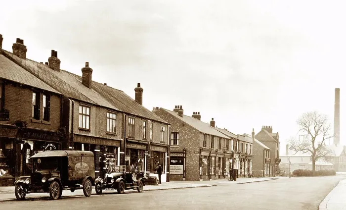 Framed Print : Carcroft High Street probably 1920s Framed Print : Carcroft High Street probably 1920s