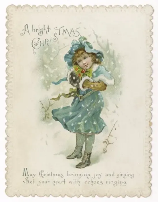 Framed Print : Card - Child in Snow Framed Print : Card - Child in Snow