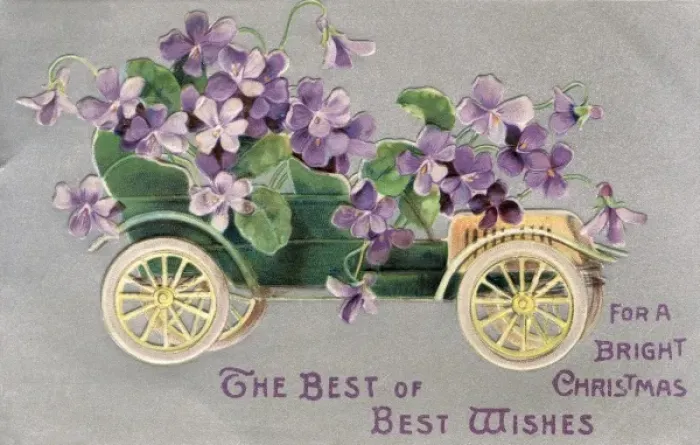 Framed Print : Card; Floral Car Framed Print : Card; Floral Car