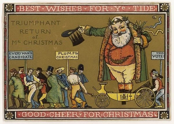 Card - Mr Christmas. Triumphant return of Mr Christmas