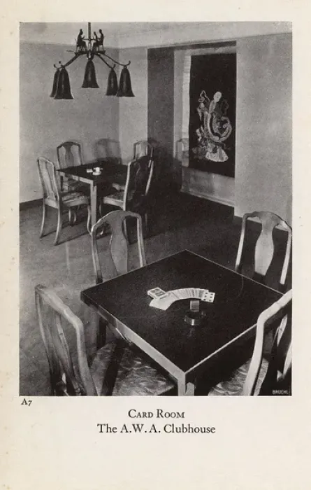 Framed Print : Card Room - The A. W. A. Clubhouse Framed Print : Card Room - The A. W. A. Clubhouse