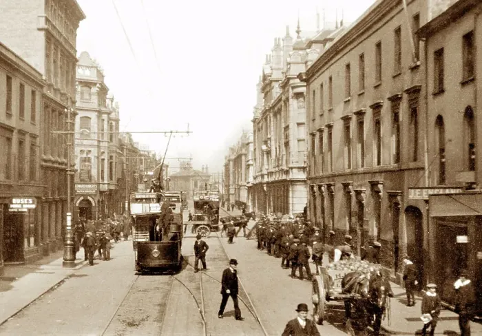 Framed Print : Cardiff Bute Street early 1900s Framed Print : Cardiff Bute Street early 1900s