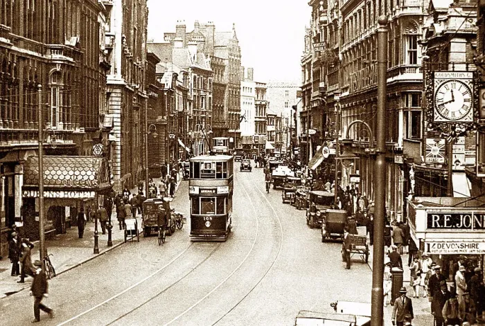 Framed Print : Cardiff St. Mary's Street early 1900s Framed Print : Cardiff St. Mary's Street early 1900s